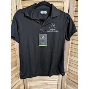 MERCEDES-BENZ Logo POLO SHIRT Womans Medium Black Employee